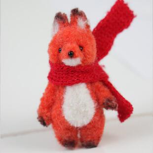 6mm羊毛扭扭棒狐狸成品手工diy制作材料包毛根扭扭棒玩偶礼物送人