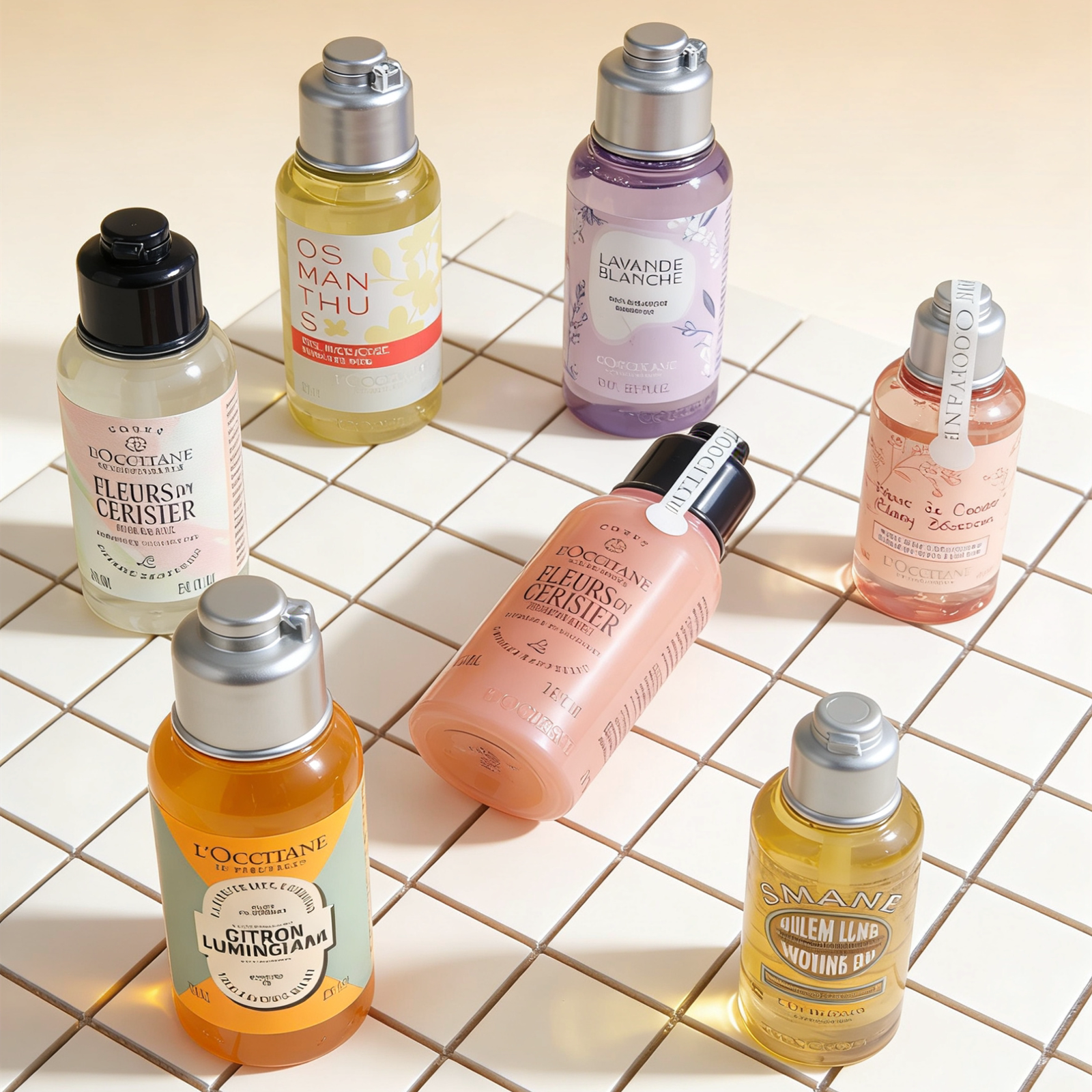 欧舒丹沐浴露身体乳小样樱花薰衣草甜扁桃润肤保湿套装旅行试用装