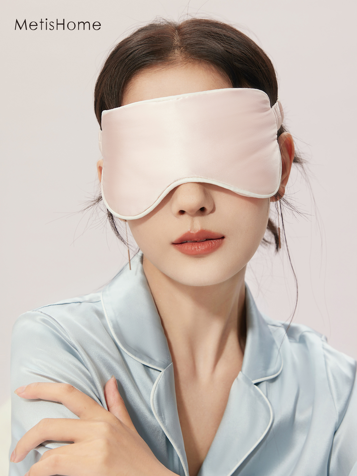 双面真丝眼罩100%桑蚕丝遮光午睡旅行睡眠亲肤透气助眠男女通用