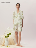 长裤 真丝睡衣女套装 晕染印花家居服两件套桑蚕丝秋冬2024新款 外穿