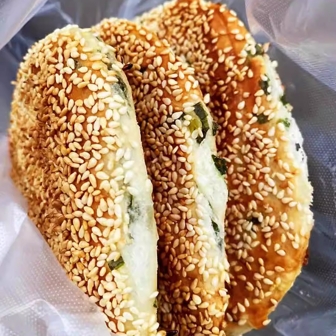 包邮区无锡手工现做早餐大饼香酥烧饼葱油大饼甜咸糕（装修2周）