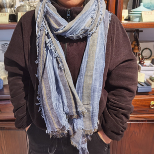 重庆特产非遗荣昌夏布围巾日系系列赠送女士女朋友伴手礼纪念品