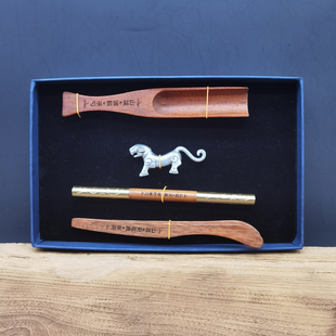 重庆文创伴手礼巴风虎钮纯锡茶宠方言茶艺工具套装礼盒送男士礼物