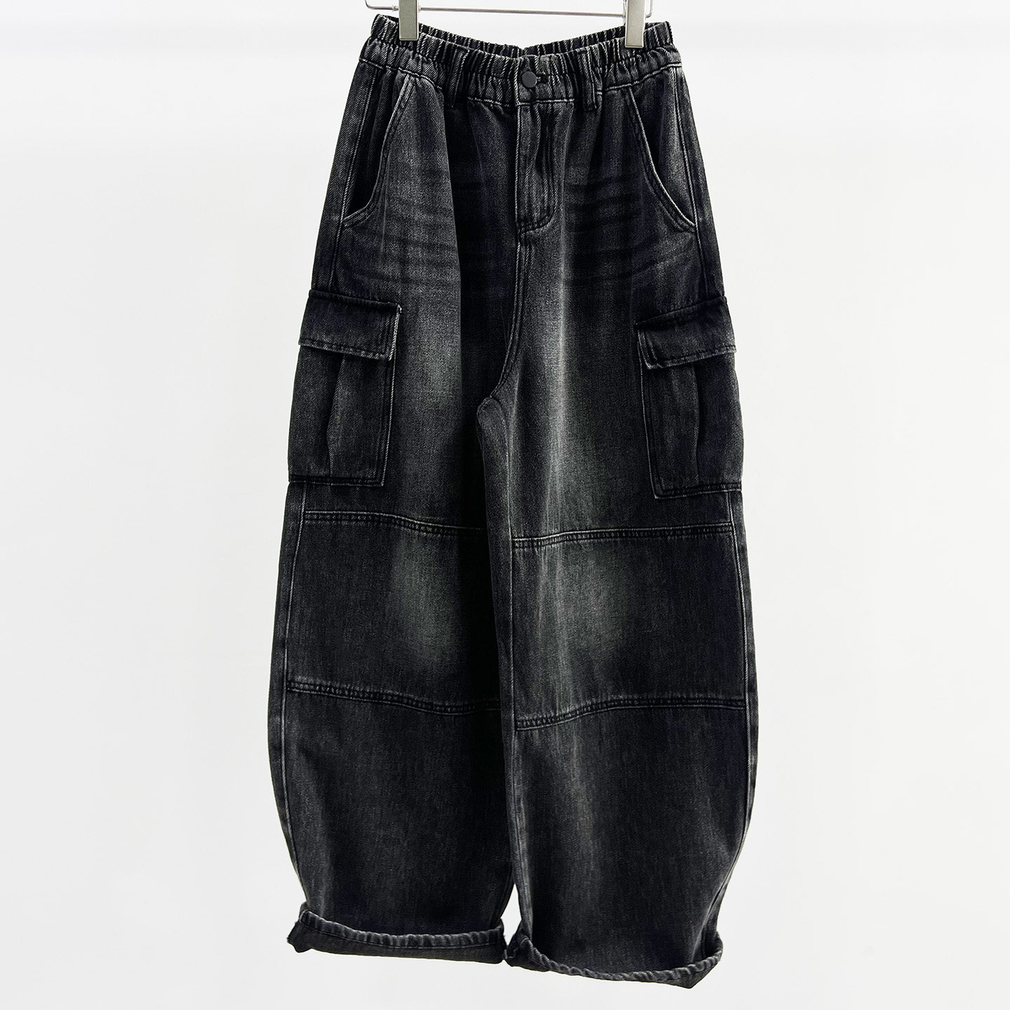 2025秋季新款CHYY多口袋牛仔女弯刀裤宽松显瘦工装裤潮大码萝卜裤,女装/女士精品,牛仔裤,淘宝优惠券,粉丝福利购,淘宝优惠卷