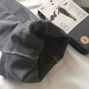 800D加厚加绒秋冬连裤 显瘦微压美腿麻灰色黑色女九分打底袜 袜