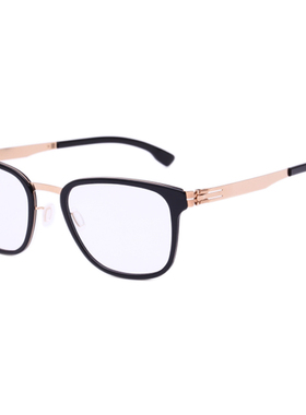 正品Icberlin男女近视眼镜框时尚方框无螺丝薄钢眼镜架Mr.Bice