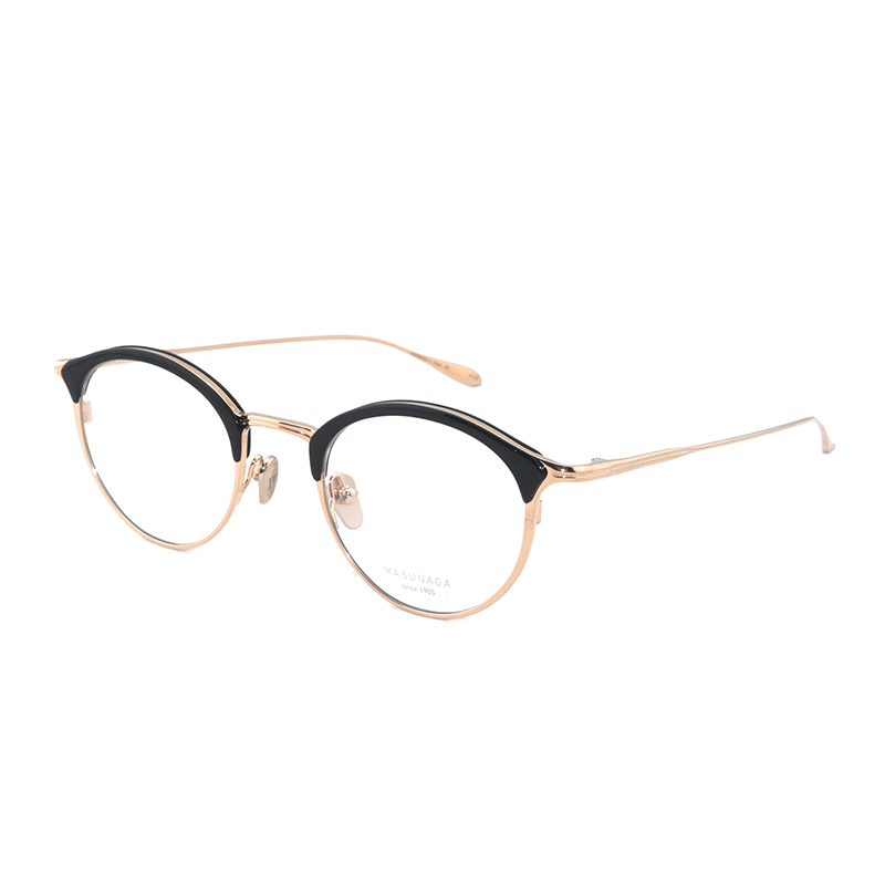 正品新款MASUNAGA 增永眼镜 GMS COCO 复古圆形近视光学眼镜框架