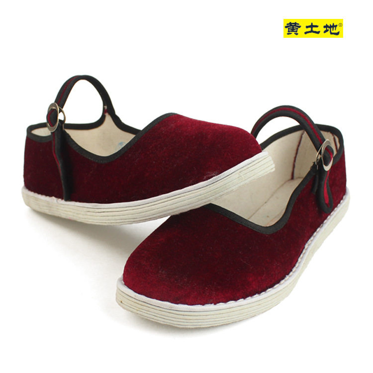 黄土地老北京千层底布鞋女款休闲纯棉布单鞋日常春秋透气妈妈布鞋