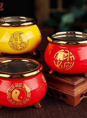 家用财神爷专用道家香炉碗