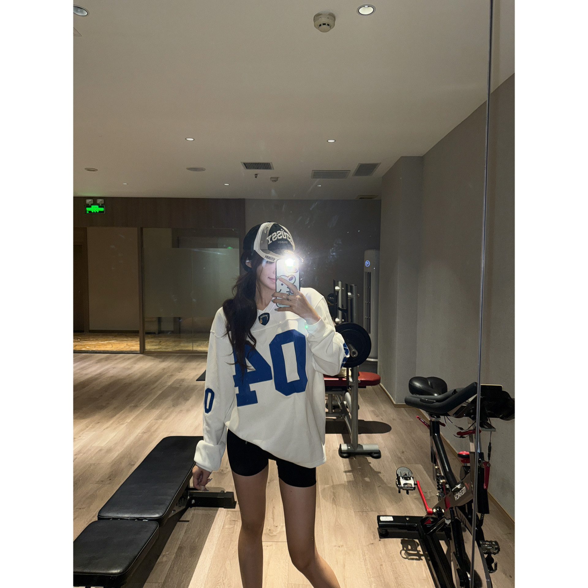 美式复古数字印花卫衣女秋季2026新款宽松运动风休闲百搭长袖上衣