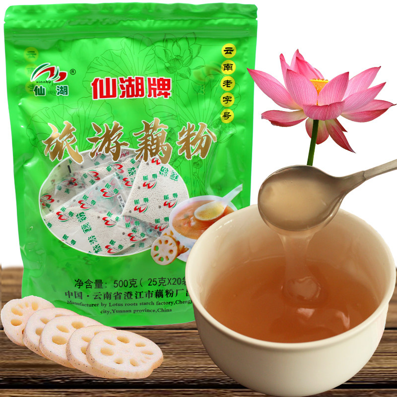 云南澄江仙湖牌500克速溶藕粉图片