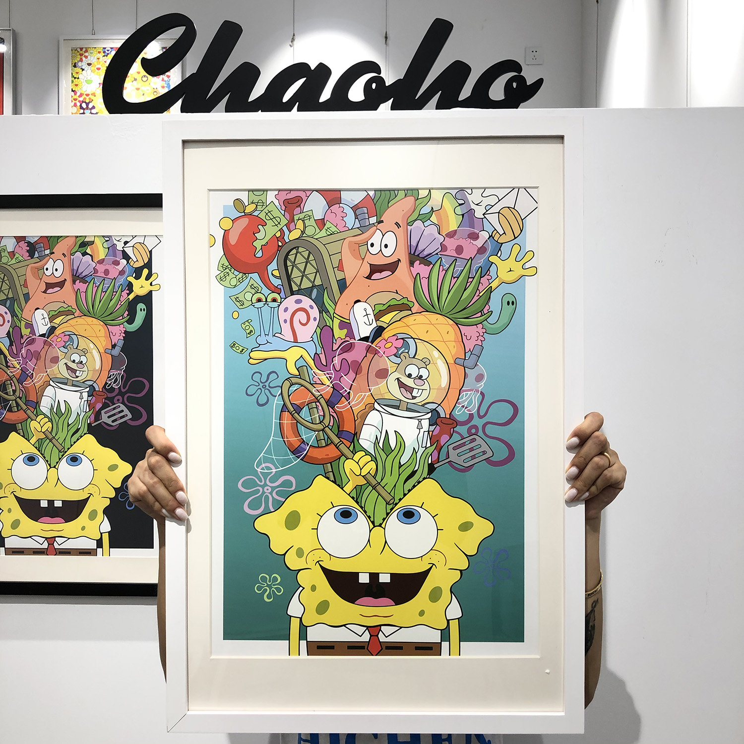 Broos海绵宝宝 版画 英国艺术家 Broos 潮流版画 CHAOHO出品挂画
