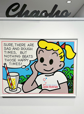 原田治版画Harada Osamu 可爱Jack&Jill装饰画 潮流客厅家居挂画