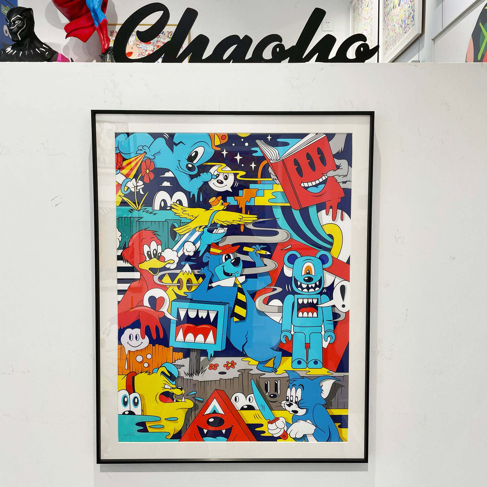 Be@rbrick卧室装饰画积木熊潮流