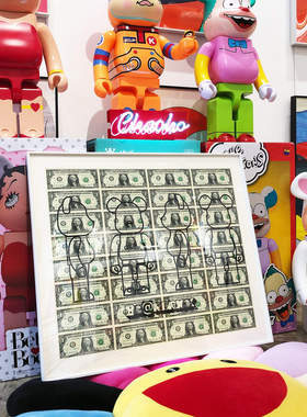 bearbrick版画BB积木熊潮流美金画CHAOHO原创Be@rbrick艺术装饰画