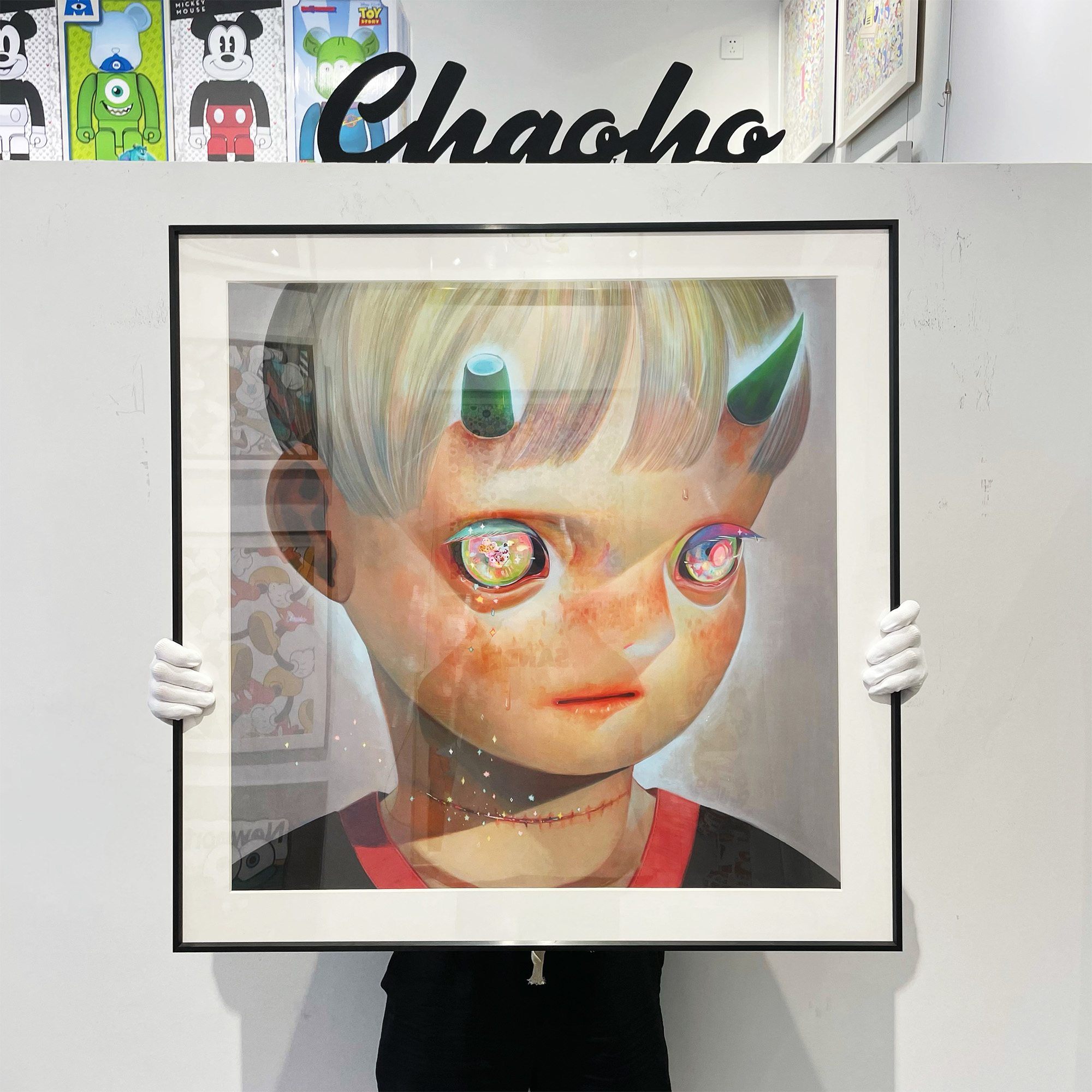 下田光客厅版画潮流二次元挂画