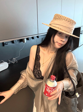 【清透乌龙茶】MISS CHANGE/70%天丝 轻薄透气男友风大衬衫防晒衫