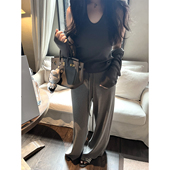 大姐姐穿搭 宽松慵懒针织开衫 MISS 蝙蝠袖 吊带两件套 CHANGE