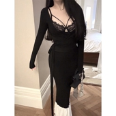 S曲线超百搭高腰羊毛拼接鱼尾半身裙 CHANGE 娇欲小人鱼 MISS