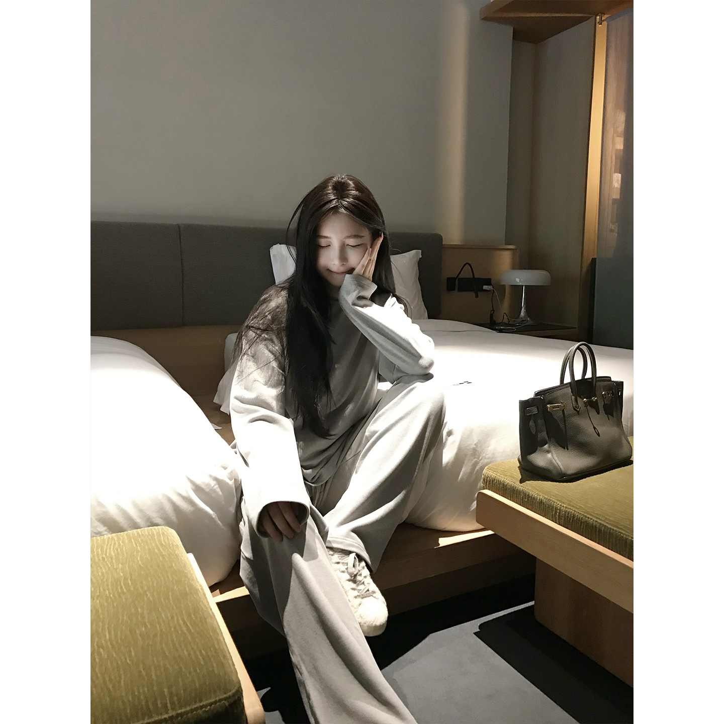 空气感！超柔软松弛加绒两件套