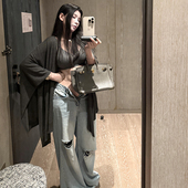 针织衫 CHANGE天丝亚麻嗲欲性感罩衫 天丝亚麻纸片人 MISS