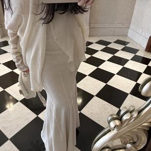 MISS CHANGE【年年有鱼】2025“S”曲线多省道包臀鱼尾半身长裙