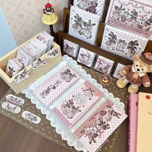 Pink berry原创恶魔兔子系列封口贴封箱贴纸烘培包装出卡打包好物