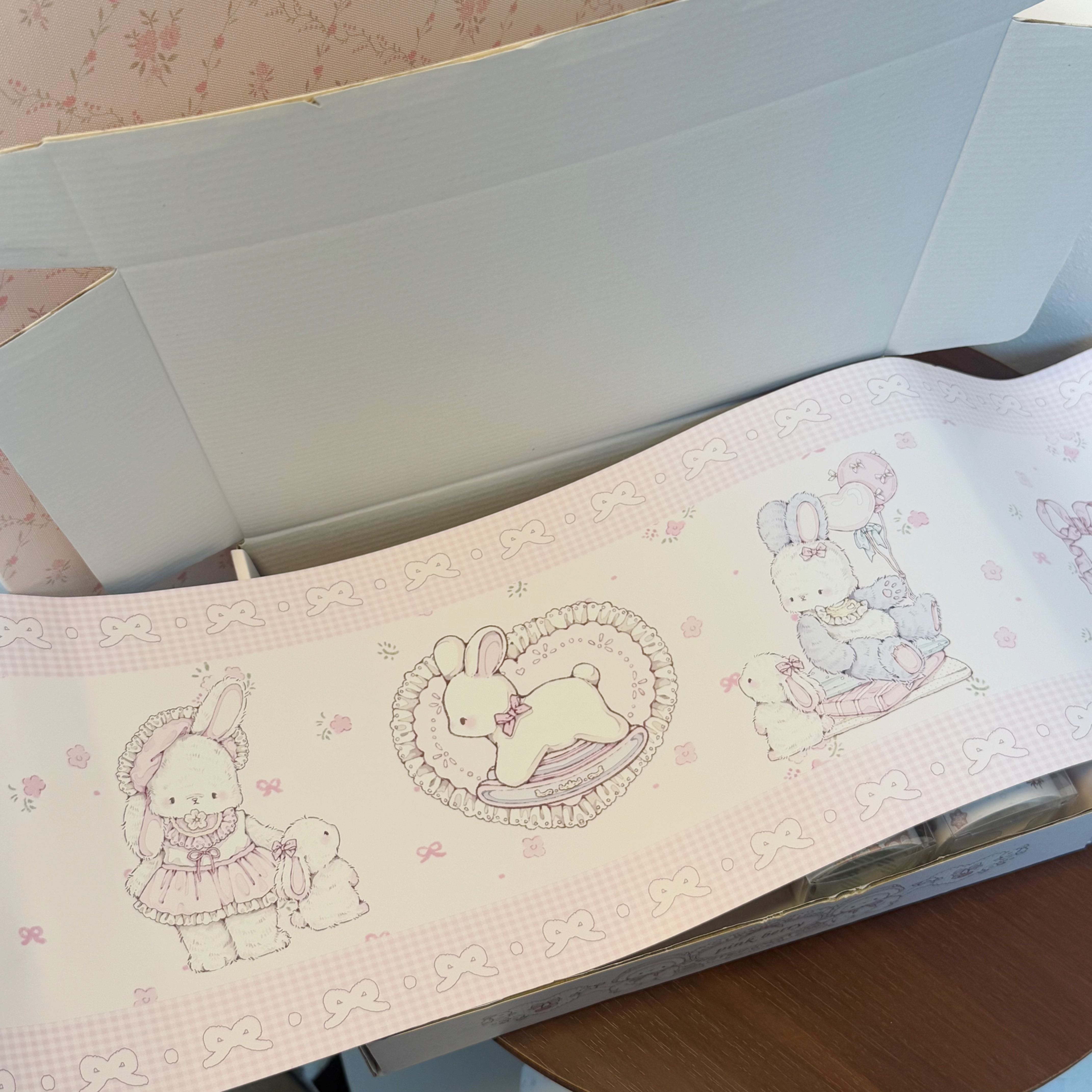 Pink berry原创设计可爱气球兔兔系列出物打包包装纸120