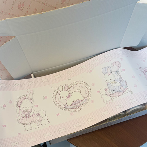 Pink berry原创设计可爱气球兔兔系列出物打包包装纸120g铜版纸