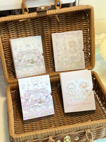 Pink berry原创兔熊定页pp3寸拍立得小卡收纳册相册30张60卡位