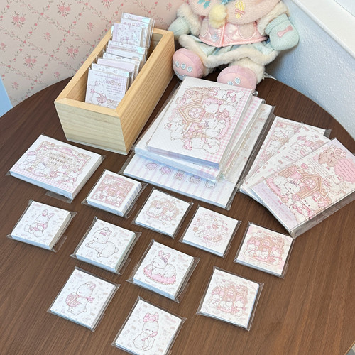 Pink berry原创兔子屋系列封口贴封箱贴纸烘培包装出卡打包好物