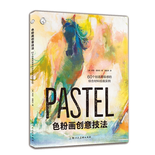 色粉画创意技法-60个创造高级感的综合材料绘画实例 40幅色粉画详细步骤教学 水彩炭笔版画色粉画综合材料绘画技法基础进阶教程书