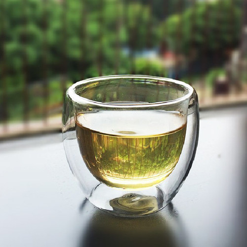 台湾茶杯双层耐热玻璃茶具宜龙