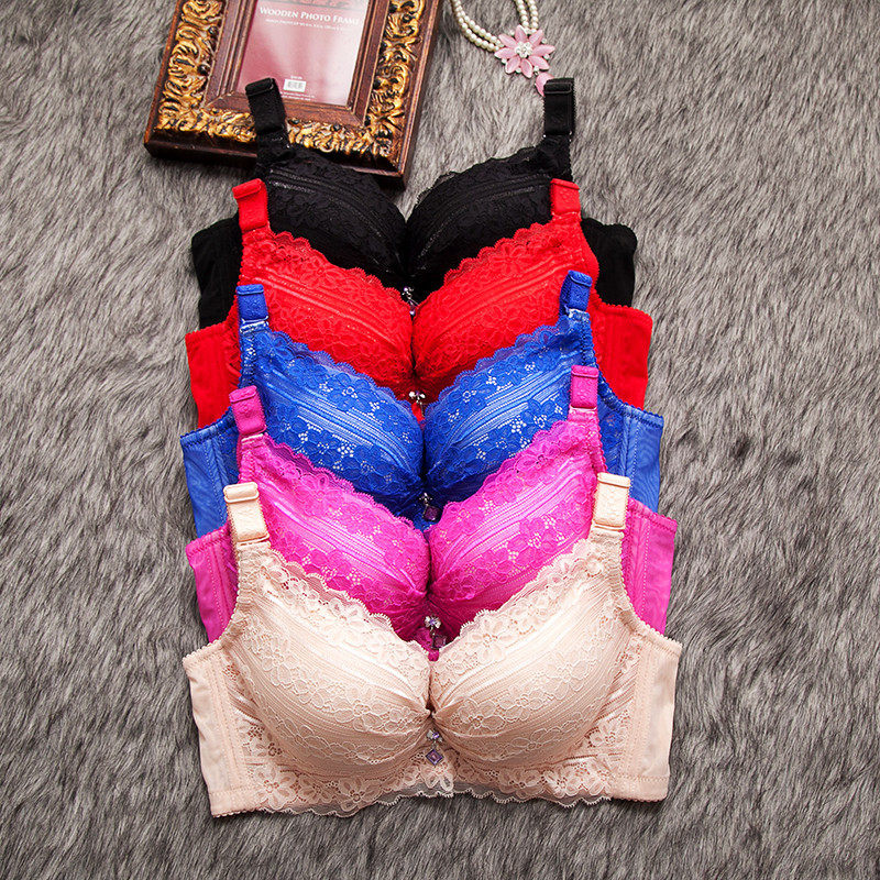 丰胸小胸平胸厚模杯聚拢调整型四排扣内衣少女士厚6cm加厚文胸罩