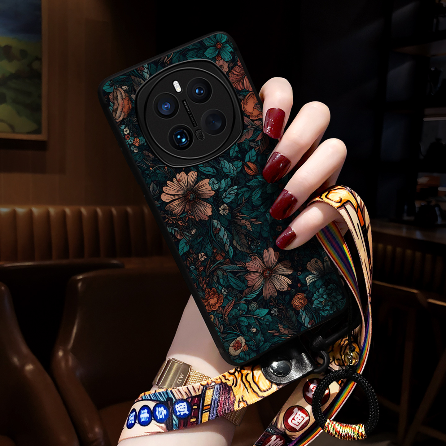 适用荣耀magic7pro手机壳树叶花