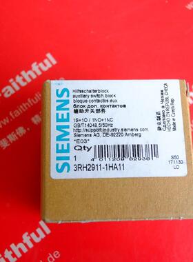 Siemens 3RH2911-1HA11 西门子全新辅助触点