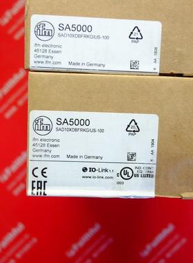 IFM SA5000 易福门全新流量传感器 SAD10XDBFRKG/US-100
