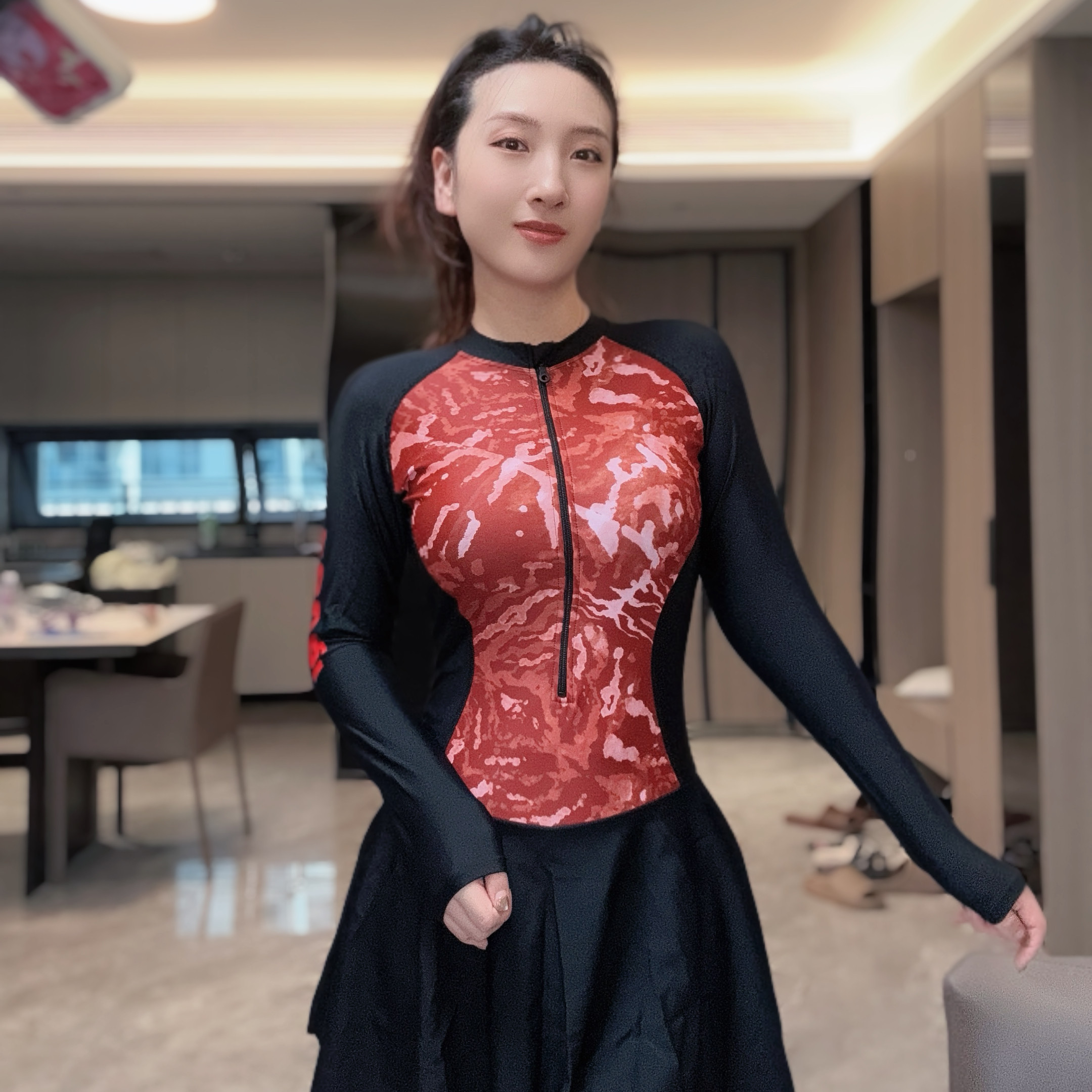 【圣诞新年】新款固定杯大码平角裤运动泳装温泉度假沙滩泳衣女,运动/瑜伽/健身/球迷用品,连体泳衣,淘宝优惠券,粉丝福利购,淘宝优惠卷