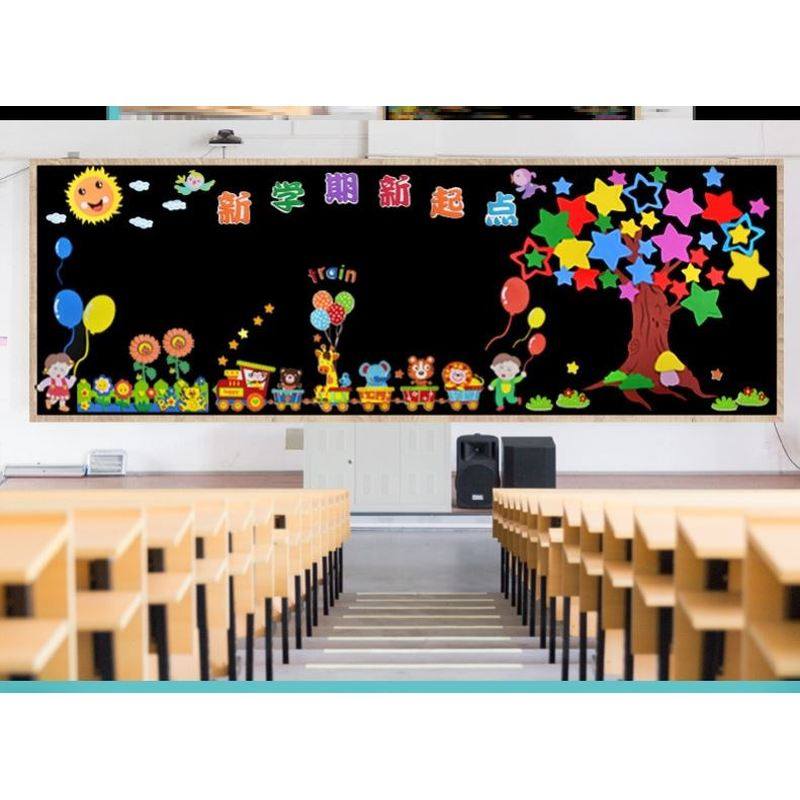 幼儿园春季开学展板素材黑板走廊墙面墙贴开学环创文化墙贴画班级,家居饰品,文化墙贴,淘宝优惠券,粉丝福利购,淘宝优惠卷