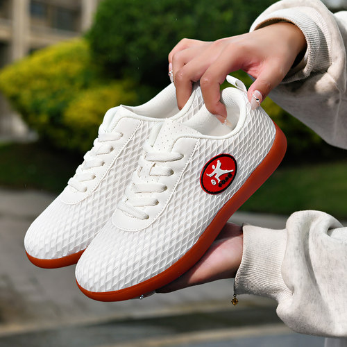 太极鞋女新款牛筋底鞋太极拳练功鞋春秋冬季男款武术鞋训练运动鞋