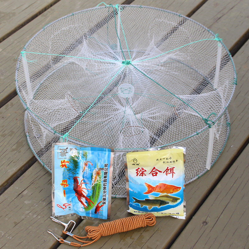 虾笼捕鱼网捕鱼笼螃蟹笼虾网抓鱼工具捞鱼网渔网渔具