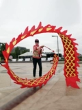 Dragon Dance Performance Props Ribbon Fitness Новый стиль китайский дракон качающийся квадратный танцевальный стример для взрослой рука играет дракон