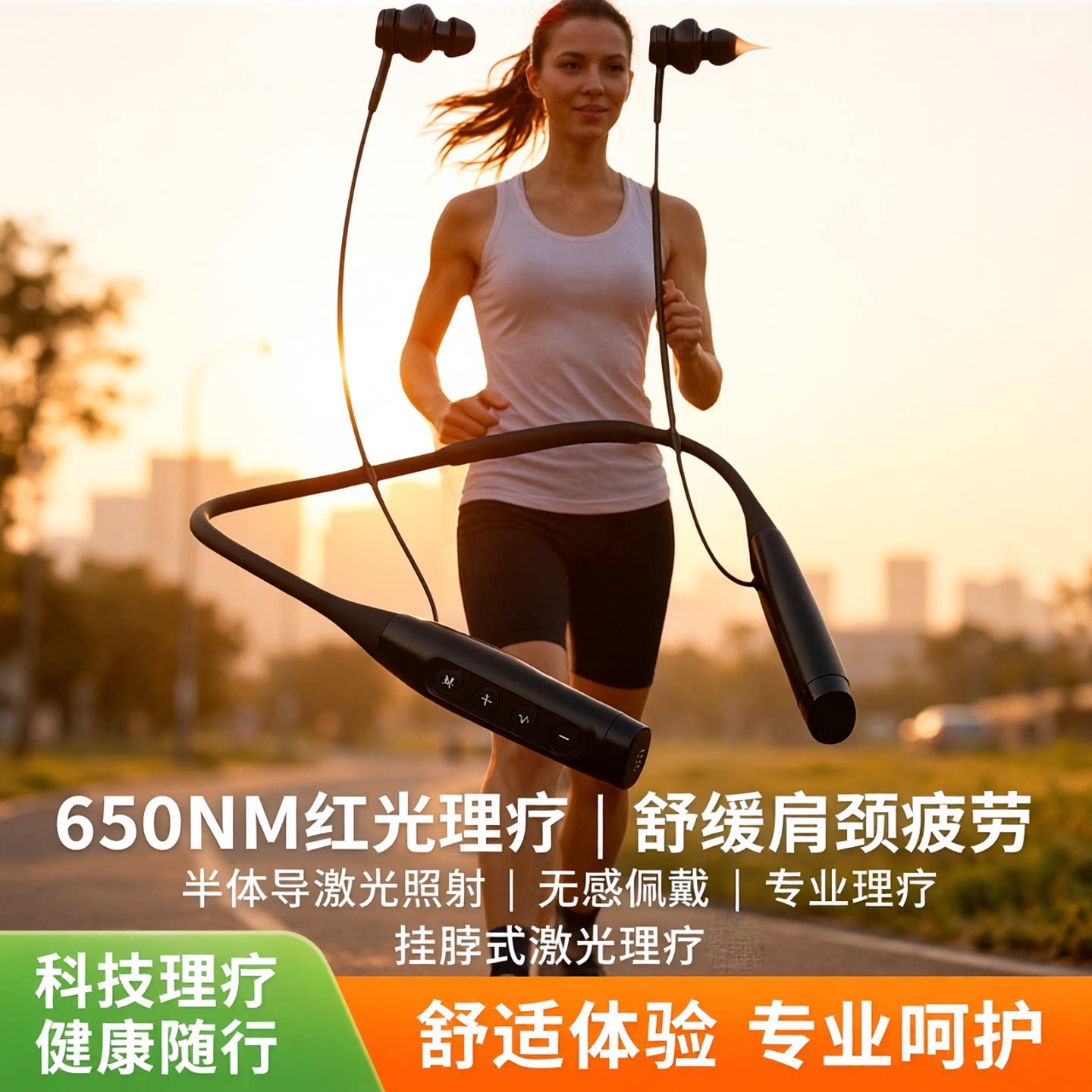 耳鼻光疗激光理疗蓝牙耳机一体机
