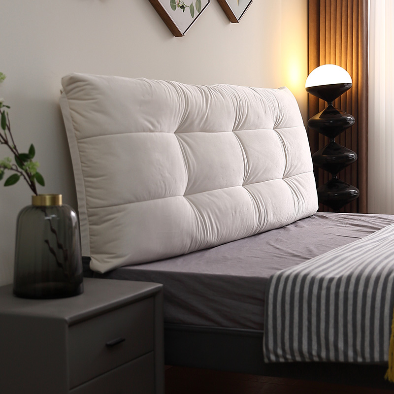 无床头软包靠背网红高级感