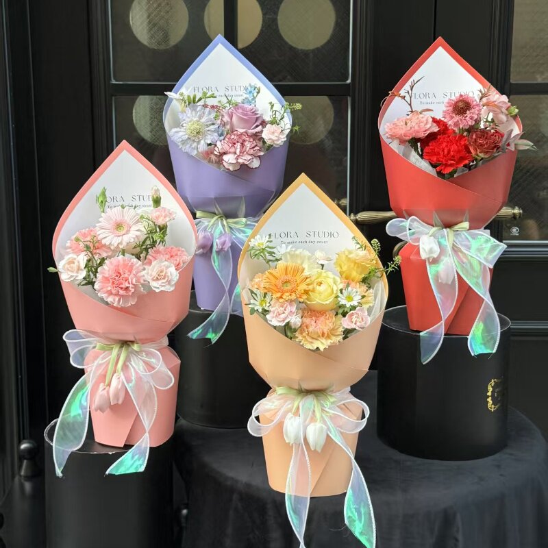 女神节美伢定型片鲜花花束包装纸