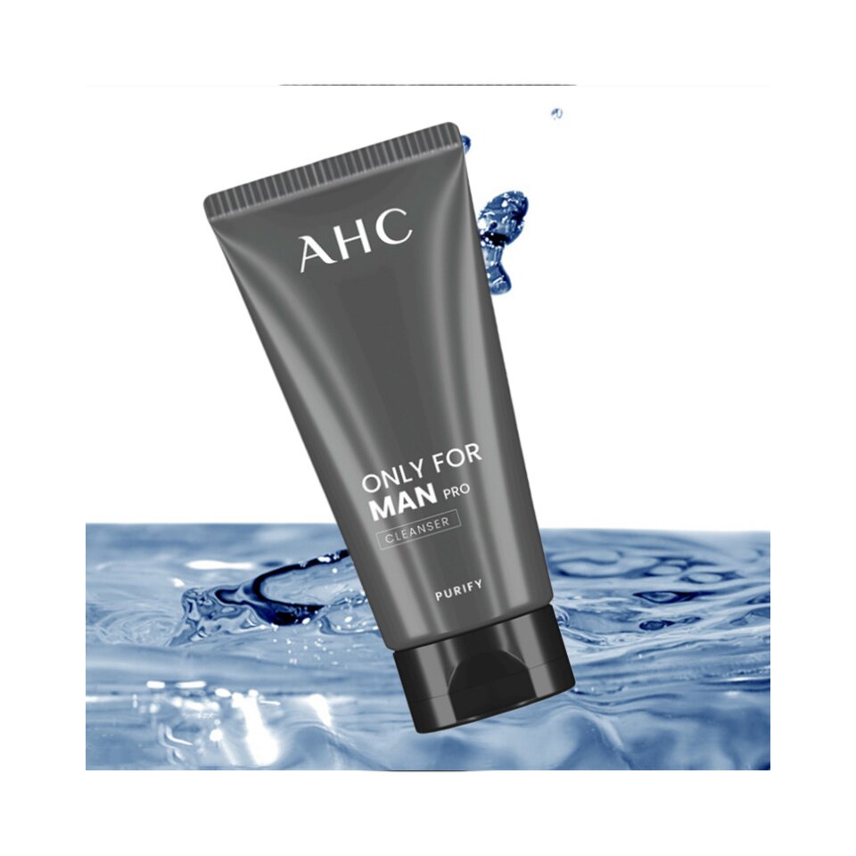 韩国AHC男士洗面奶痘痘清洁毛孔控油去黑头保湿补水除螨洁面乳