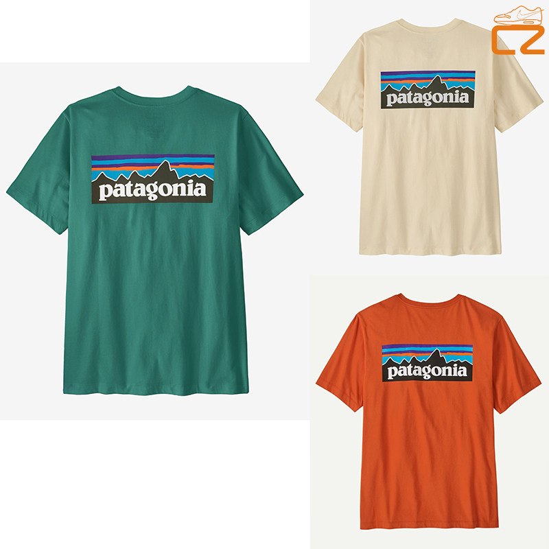 巴塔哥尼亚 26新款Patagonia P-6 Logo印花男女同款有机棉短袖T恤