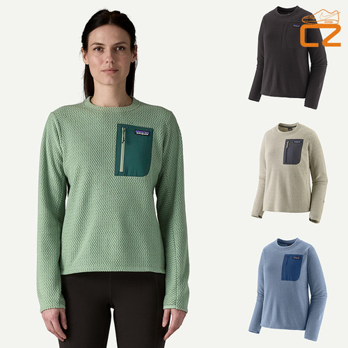 巴塔哥尼亚Patagonia25新秋冬R1 crew 女款抓绒保暖圆领长袖T卫衣