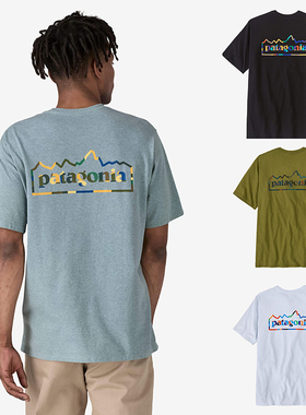 巴塔哥尼亚25新款Unity Fitz Responsibili男女同款再生棉短袖T恤