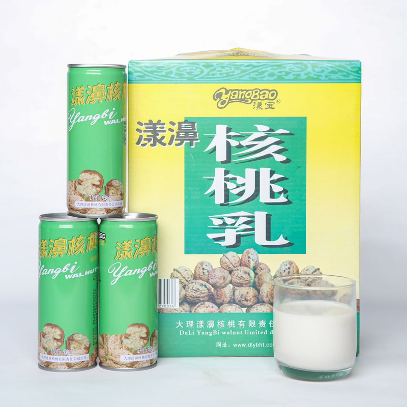 漾宝漾濞核桃乳240ml*12罐装云南特产大理漾濞核桃乳植物蛋白饮料 咖啡/麦片/冲饮 植物蛋白饮料/植物奶/植物酸奶 原图主图